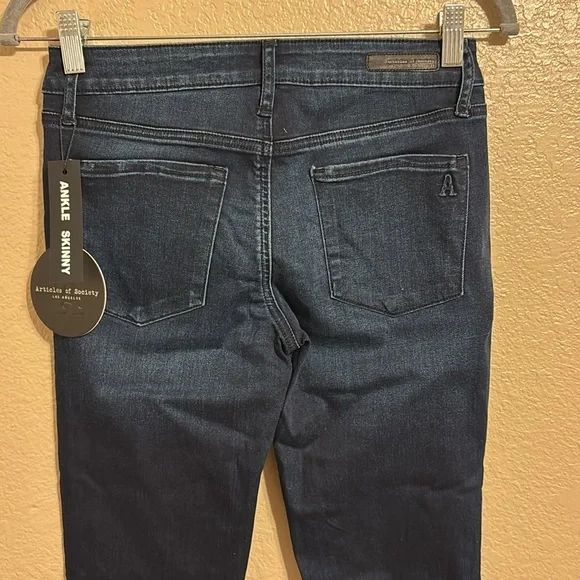 Articles Of Society Dark Wash Skinny Jeans Sz 25 - Picture 4 of 8